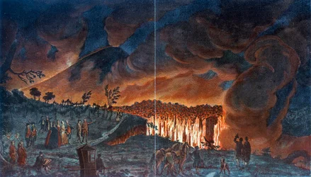 A Vezúv kitörése, 1776