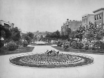 Eutaw Place észak felé néz, Baltimore, Md., 1897.