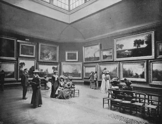 William Turners festmények kiállítása a National Gallery-ben, London, 1903 1903