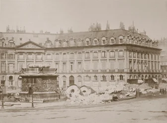 Ledőlt oszlop, Place Vendome, Párizs, 1871