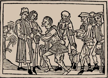 A földművesek adójuk kézbesítésekor a földesuraknak, 1479.