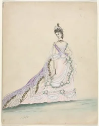 Worth-i divattanulmány, 1870.