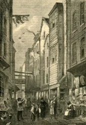 Field Lane 1840 körül, c1872.