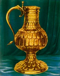 Zászló tollas munkával, 1938.