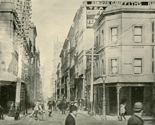 Flinders Lane, Melbourne, 1901.
