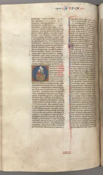 Fol. 249v, Song of Songs, történeti kezdetű O, the Virgin and Child, c. 1275-1300.