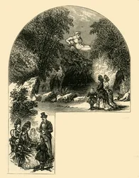 Szökőkút a Surrey Gardensben, 1878.