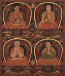 Négy ülő mester, c. 1450.