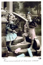 Francia képeslap, c1900