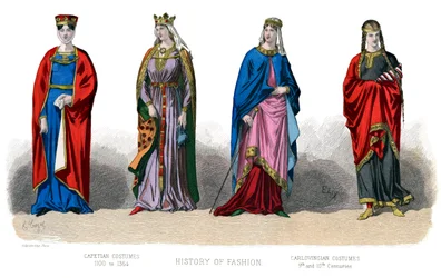 Francia viselet: Capetian, Karloving, 1882