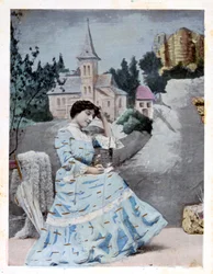 Francia képeslap, 1900