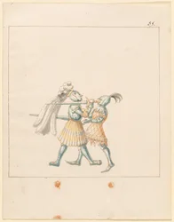 Freydal, Maximilianus I. császár versenyeinek könyve és tornája: Harcok...165. tábla, 1515. sz.