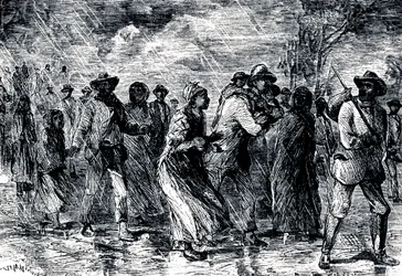 Menekülő rabszolgák Marylandből Delaware-be a földalatti vasúton keresztül, 1850-1851