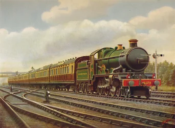 G.W.R. Cornish Riviera Limited Express teljes sebességgel, Engine Pendennis Castle, 1926