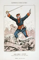 Garde Mobile – tiszt, Párizs ostroma, 1870-1871