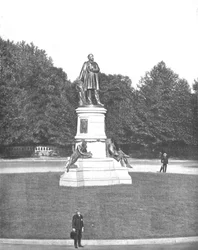 Garfield-szobor, Washington DC, USA, 1900.