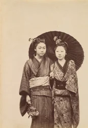 [Geisha Girls], kb. 1880.