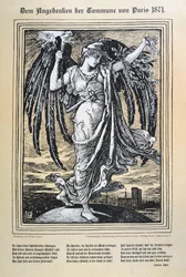 A párizsi kommün német allegóriája, 1871.