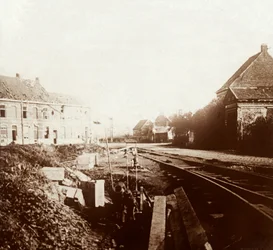 Német ágyúk, Roeselare, Flandria, Belgium, c1914-c1918