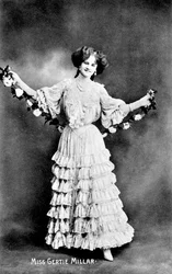 Gertie Millar 1879-1952, angol színésznő, 1906
