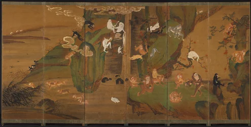 Gibbons in a Landscape, 1800-as évek vége vagy 1900-as évek eleje.