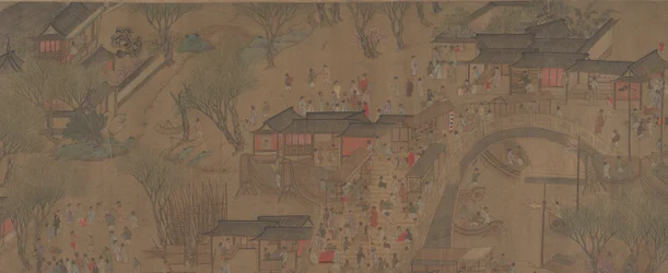 Felfelé haladva a Qingming fesztiválon.