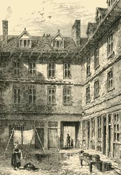 Goldsmiths House, Green Arbor Court, 1800 körül, 1872 körül.