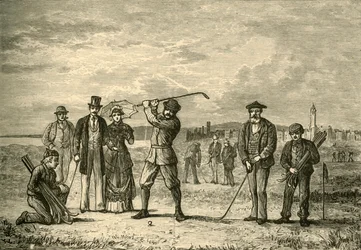 Golf a linkeken, 1898.
