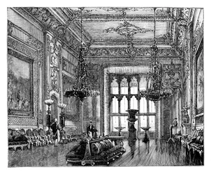 Grand Reception Room, Windsor Castle, 1888