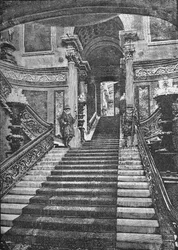 Grand Staircase, Buckingham-palota, 1890