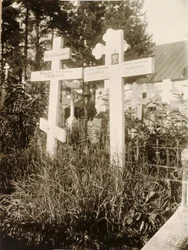 Sírok a Novodevicsy New Maidens kolostor temetőjében, Moszkva, Oroszország, 1929