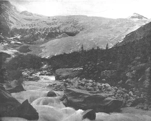Nagy gleccser, Selkirk-hegység, Kanada, 1900 körül.