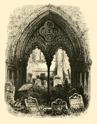 Nagy Portál, Crowland Abbey, 1890.