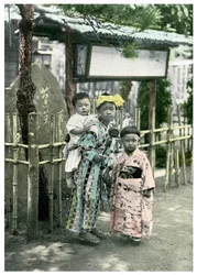 Gyermekcsoport, Japán, 1904