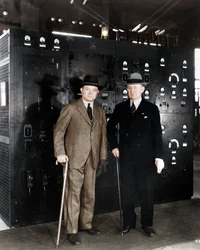 Guglielmo Marconi és David Sarnoff, 1933