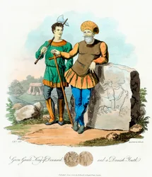 Gurm Gamle Gormo, Dánia királya 840-től, 1815-ből