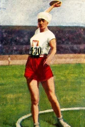 Halina Konopacka lengyel, világbajnok diszkoszvető, 1928.