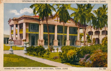 Hamburg amerikai vonali iroda Cristobalban, Canal Zone, 1920-as évek