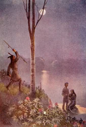 Megtámasztotta lándzsáját, és megütötte az övet”, 1914.