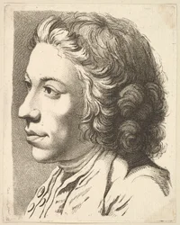 Profilos ember feje, Livre de Têtes Gravées dapres F. Boucher et Autres..., 18. század.