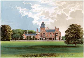 Hemsted Park, Staplehurst közelében, Kent államban, Cranbrook vikomt otthona, 1880