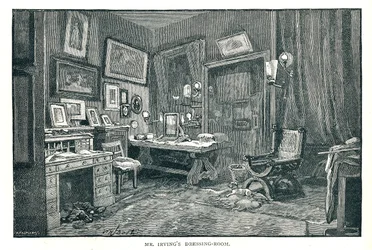 Henry Irvings öltöző, 1891