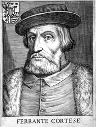 Hernan Cortes 1485-1547 spanyol hódító, aki meghódította Mexikót