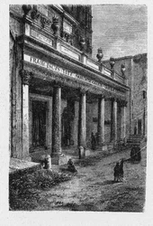 Az ókori Róma története. A trastevere-i Santa Cecilia az 5. századi templom Rómában, Olaszországban, Szent Cecíliának szentelték, a Trastevere rione-ban.