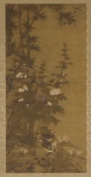 Hollyhocks and Ducks, 16. század.