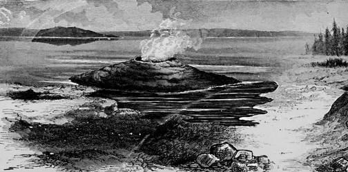 Hot Spring Cone, 1872, 1883