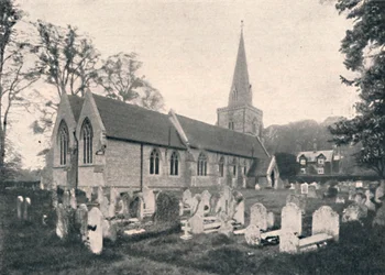 Hursley templom és paplak, 1904