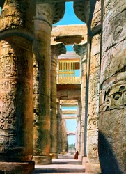 Hypostyle Hall, karnaki templomegyüttes, Luxor, Egyiptom, XX. század