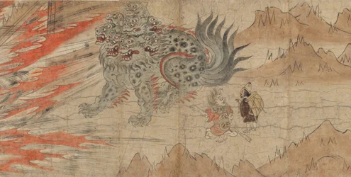 A Kitano Tenjin szentély illusztrált legendái Kitano Tenjin engi emaki, 13. század vége.