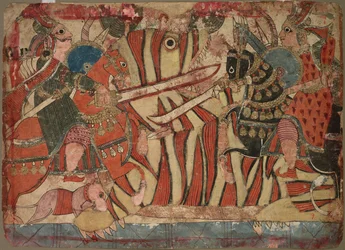 Illusztráció a Mahábhárata c. 1800.